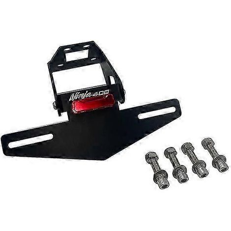 Support de plaque d'immatriculation arrière court pour moto, accessoires de modification adaptés à Kawasaki Ninja400( ) (1/5)