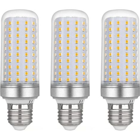 E27 LED-Maiskolbenlampe, 20 W, 220 V Wechselstrom, 2200 lm, warmweiß (3000 K), nicht dimmbar, entspricht einer 200-W-Halogenlampe, LED-Maiskolbenlampe für Kronleuchter, Deckenleuchten, Tisch- und Steh