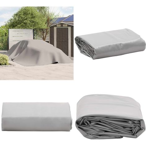 Abdeckplane Grau 5x7 m 650 g/m² - Abdeckplane - Planen - Wasserdichte Plane - Wetterfeste Plane - Campingunterstand - Home & Living