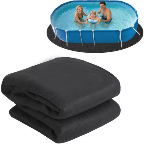 Tapis de piscine hors sol ovale 10x15 FT – Protection anti-puncture en géotextile 220g – Installation facile – Amortissement confortable – Hydromotrix (1/5)