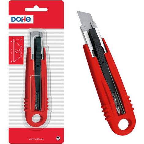 Cuchillo multiusos dohe safety cutter hoja de 18 mm