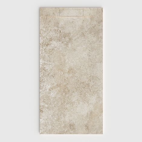 Receveur de douche à poser 70x100 cm – Effet ciment – Surface antibactérienne – Antidérapant C3 – Finition personnalisable (1/5)