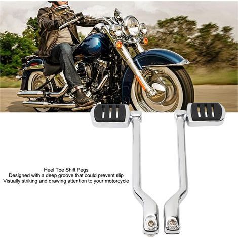 Cale-pieds chromés Zinc Alloy pour Touring Trike : kit 2 pièces avant/arrière pour lever de commande (1/5)