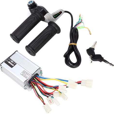 Régulateur de vitesse 48V 1000W pour moteur vélo électrique à balais avec accessoire poignée de gaz tournante (1/5)