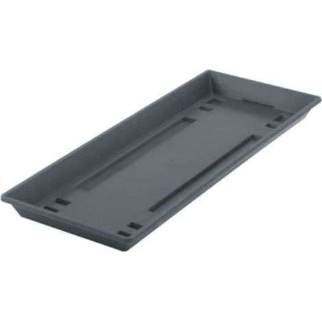 Soucoupe Jardinière Anthracite 50 cm - Protection Balcon & Terrasse