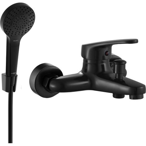 Mexen Erica R05 batería de bañera con conjunto de ducha, negra - 74643R05-70 (1/4)