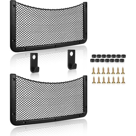 Filet Rangement pour Voiture, Filet de Rangement de Coffre, Grande Taille, Sac Pocket Organizer de Voiture pour Auto, Camping-Cars, Bateaux, Maison