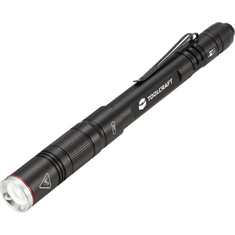 TOOLCRAFT TO-8254890 Lampada a forma di penna Penlight a batteria ricaricabile SMD LED 300 lm Nero (1/5)
