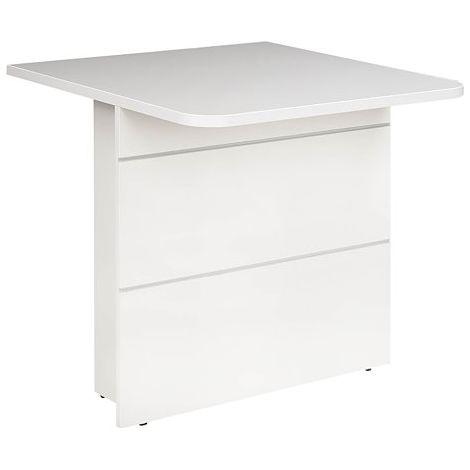 Banque d'accueil basse droite pour personne à mobilité réduite L 80 x H 74 cm - Sunday - gris
