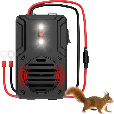 Répulsif anti-marteaux pour voitures avec flash, protection ultrasonique contre les coups de marteau 12-25 kHz, répulsif anti-rongeurs pour voitures et camping-cars