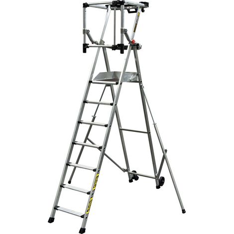 Centaure – Plate-forme roulante 7 marches – Hauteur fixe 1.70 m – Accès jusqu'à 3.70 m – Charge maximale 150 kg – Largeur 2.20 m (1/5)