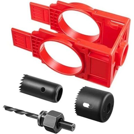 Kit Installation Serrure Porte Perçage Trou Bois Scie Cloche Bouton (1/4)