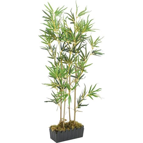 Bambou artificiel 552 feuilles 120 cm vert (1/5)
