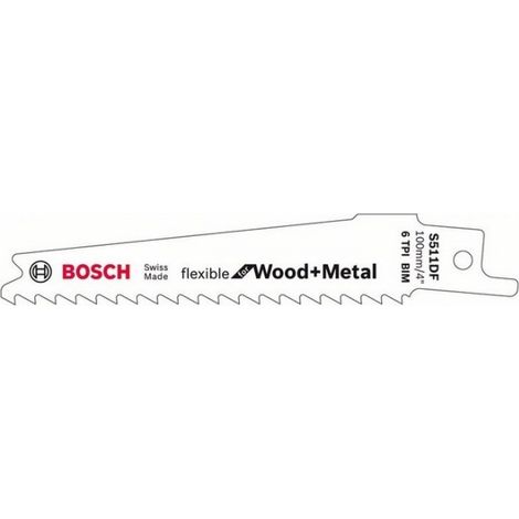 Scheda di 2 lame per legno e metallo BOSCH S511DF - 2608657722