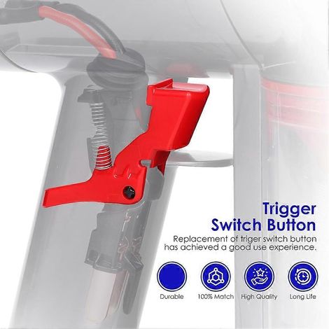 Bouton de remplacement pour interrupteur à gâchette V7 V8 SV10 SV11, bouton d'alimentation rouge puissant, accessoires de réparation()