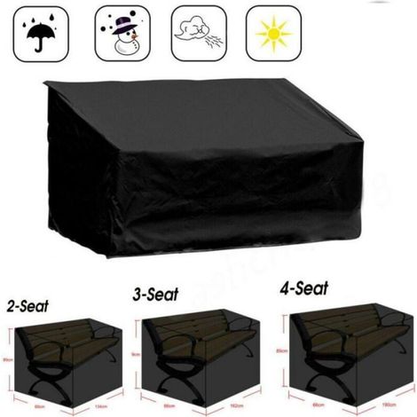 Housse Pour Banc De Jardin - Oxford 210D Impermeable - Pour Banc 2 Places Extérieur - 134x66x89cm (1/4)