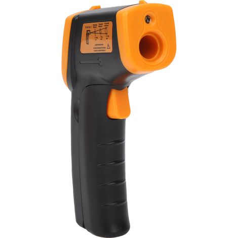 Thermomètre sans contact HW600, thermomètre infrarouge numérique LCD (jaune) (1/4)