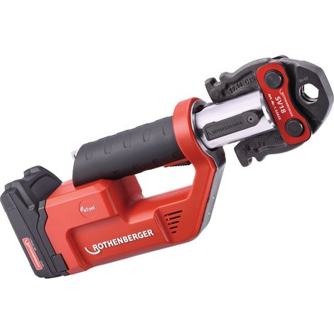 Rothenberger Elektrohydraulische Presse 18V Schwarz und Rot