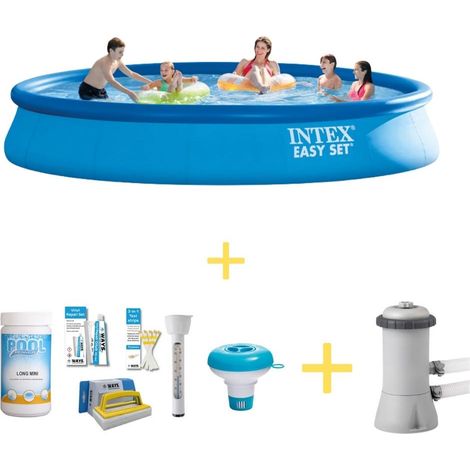 Intex Piscine Easy Set Ronde - 457x84 cm - 3-pièces  S21309 (1/4)