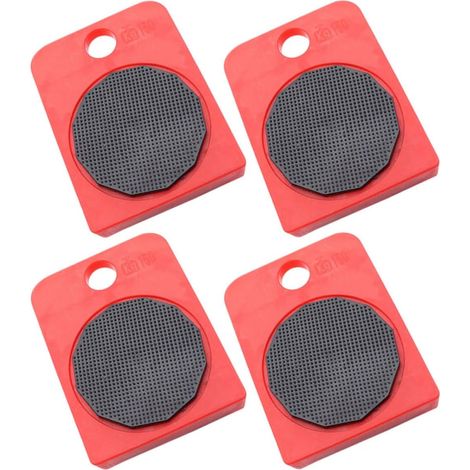 de 4 patins de déménagement robustes roulettes pivotantes