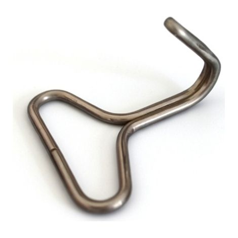 Clip de fijación de funda de asiento de coche en acero inoxidable, 2,8 cm (1/5)