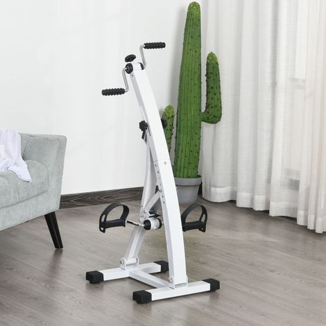 Pedaliera per braccia e gambe per anziani in acciaio bianco 40 x 42,5 x 100 cm OKWISH (1/5)