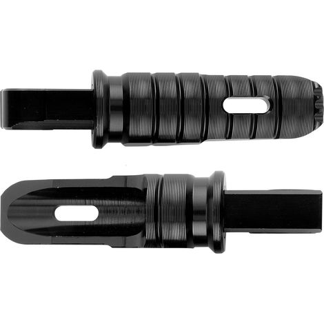Paar Motorrad-Fußrasten hinten FP257-Set passend für SUZUKI GSXS1000 GSXR600 GSR750 (Schwarz) (1/5)