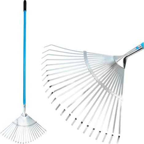 Laubbesen AQUACRAFT® 380352, Garten, Fächerbesen, ALU Stiel