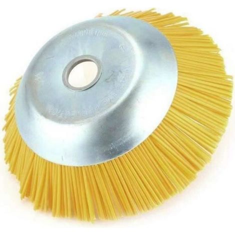 Brosse anti-mauvaises herbes pour débroussailleuse - Outil de jardin avec trou intérieur de 25,4 mm (1/3)