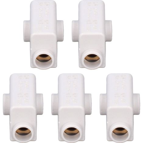 Kit de 5 connecteurs de fils en T, répartiteurs, borniers à vis, 1000 V, 80 A, ZKT16 (1/5)