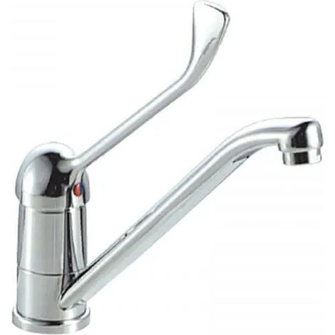 Teorema - Miscelatore Lavello Canna Bassa Con Leva Clinica Cromato - Serie: Golf Plus (1/2)