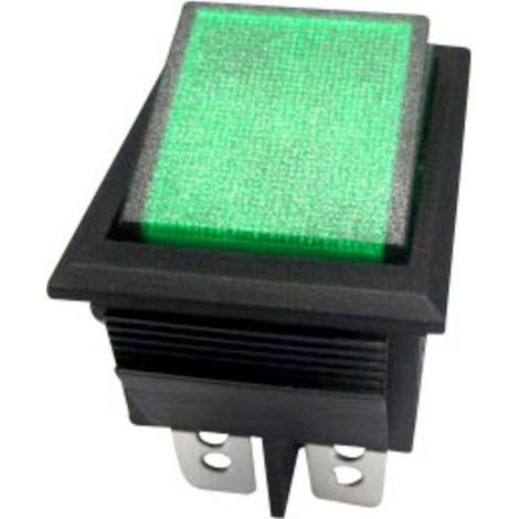TRU COMPONENTS 1587525 Wippschalter TC-R13-69B-01 GN 250 V/AC 10 A 2 x Aus/Ein  rastend 1 St.