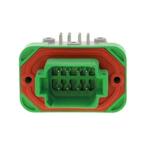 Connecteur Series DT13 Female 8 Voies PCB 90° Vert