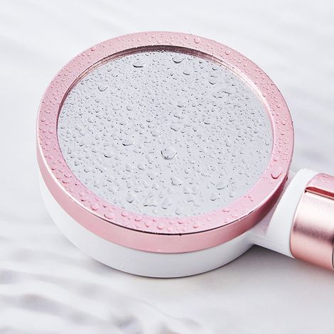 Pommeau de douche filtrant adoucissant à filtration multiple, élimination du chlore, douchette à main pour une peau hydratante et nourrissante, type A, or rose (1/5)