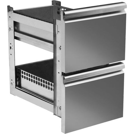 Kit de tiroirs GN 2x 1/2 pour tables réfrigérées avec profondeur 700 mm - VIRTUS (1/2)