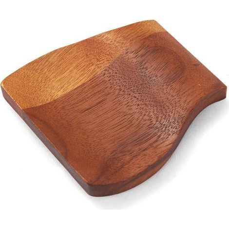 Reposacucharas con base, soporte de madera de alta calidad para la encimera de la cocina, color marrón. (1/5)