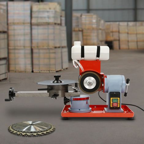 SäGeblattschäRfgeräT KreissäGeblatt SchäRfmaschine Kreis SchäRfgeräT SäGeblatt Saw Blade Sharpener WassermüHle Schleifmaschine SäGeblattschäRfmaschine für 3,14-27,55 Zoll Sägeblätter 2850rpm 370W