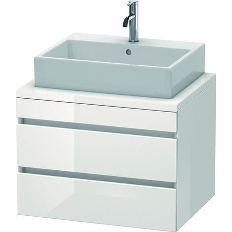 Meuble de sous-console DURASTYLE 512x700x548mm chêne noir / blanc mat (1/4)