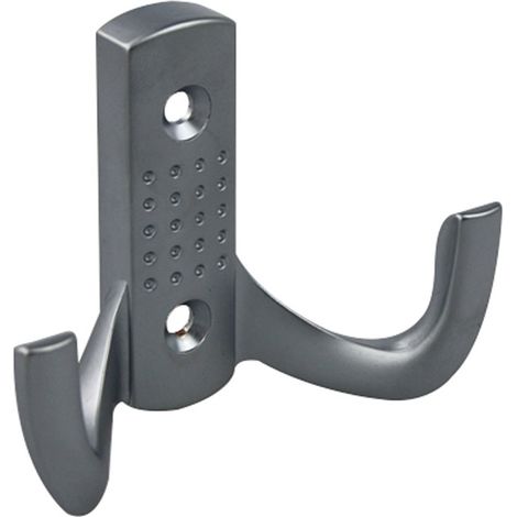 Chrom matter Mantelhaken Kleiderhaken aus Metall Garderobenhaken Wandhaken (1/2)
