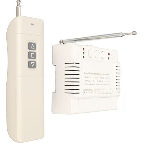 Interrupteur de commande à distance pour moteur 220 V/380 V 30 A, haute puissance, marche avant/arrière, montée/descente/arrêt, émetteur/récepteur sans fil, interrupteur de fin de course (1/5)