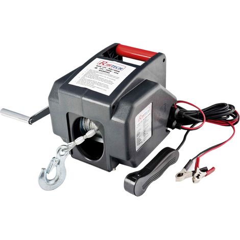 cabrestante de coche eléctrico de 12v - pe12v - ribitech -