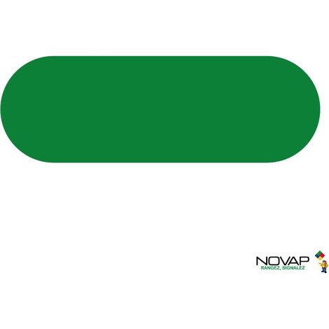 Lot de 10 adhésifs marquage au sol - trait Vert 150 x 50mm - 4003528 (1/2)