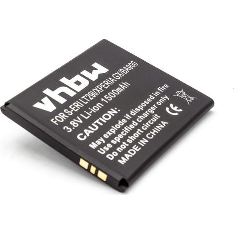 vhbw Akku kompatibel mit Sony Xperia M Dual (C2005) Handy Smartphone Telefon (1500 mAh, 3,8 V, Li-Ion)