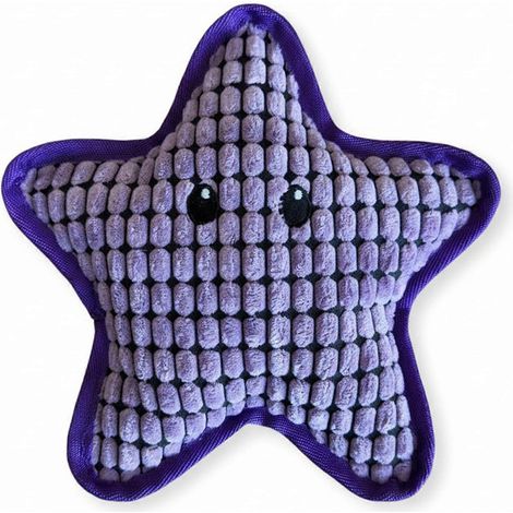 Purple Starfish Peluche Jouet pour chien – sonore et résistant aux morsures – pour dentition et réduction du stress (1/4)