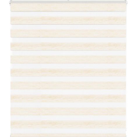Doppelrollo Marmorbeige 135x100cm Stoffbreite 130,9 cm Polyester