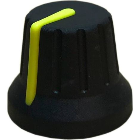 PSP 49009-Y 49009-Y Manopola rotativa Con indicatore Nero, Giallo (Ø x A) 18.8 mm x 15.24 mm 1 pz.
