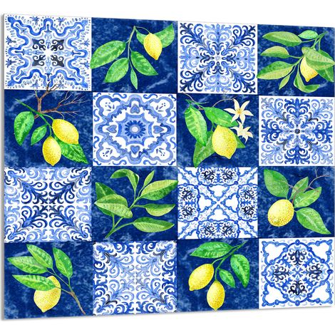 GLASPLATTE FÜR KÜCHE 65x60 Mosaik