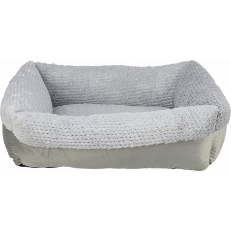 Xmas Bett Livia Soft, eckig 100 70 cm, grau