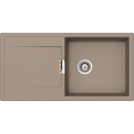 Schock Einbauspüle Cristadur Mono D-100 L A Green Line Twilight TWI Exzenterbedienung (1/3)