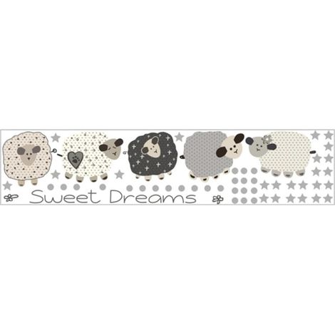 Sticker mural mouton de dessin animé BESPORTBLE en PVC (1/5)